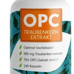 OPC Traubenkernextrakt - 240 Kapseln mit 75% reinem OPC je Kapsel - laborgeprüft (HPLC-Methode) mit Zertifikat: Echte 75% OPC Gehalt - 500 mg - 100% vegan  